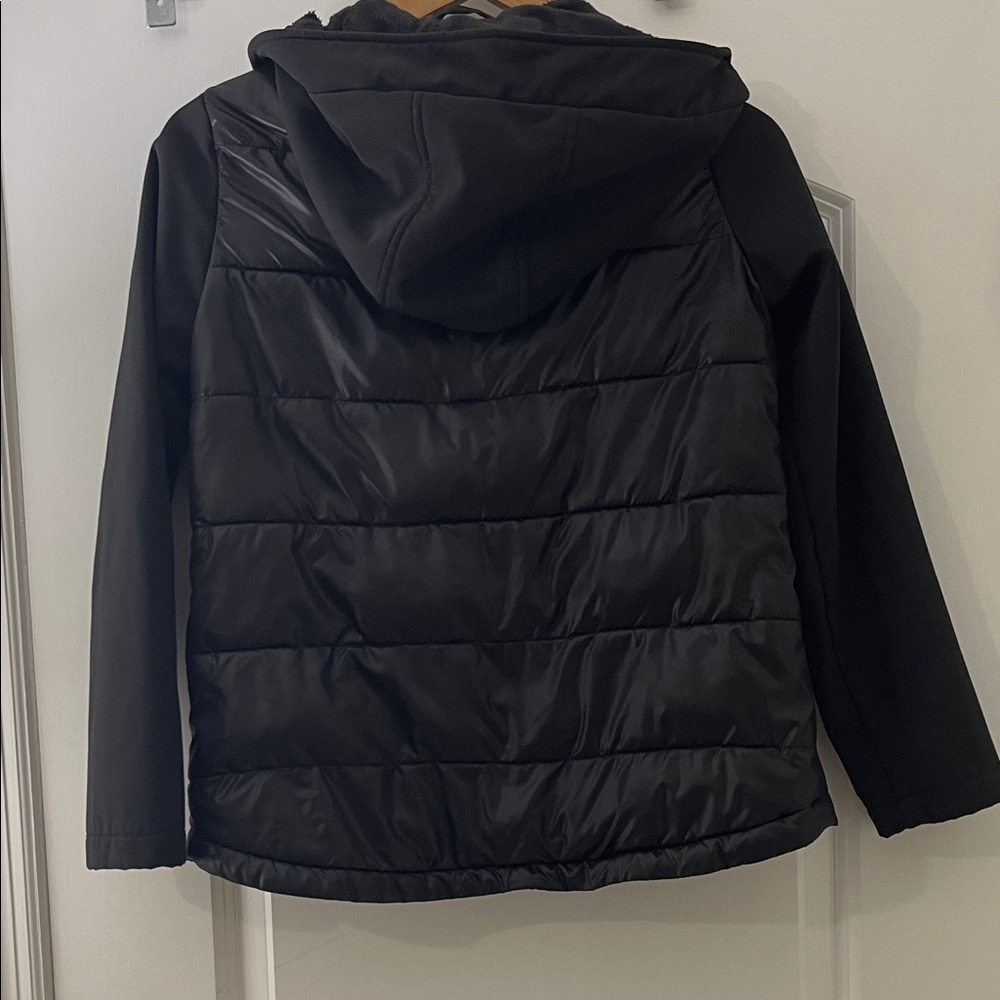 MICHAEL Michael Kors Kids Black Jacket with Pink Accents - Picture 2 of 10